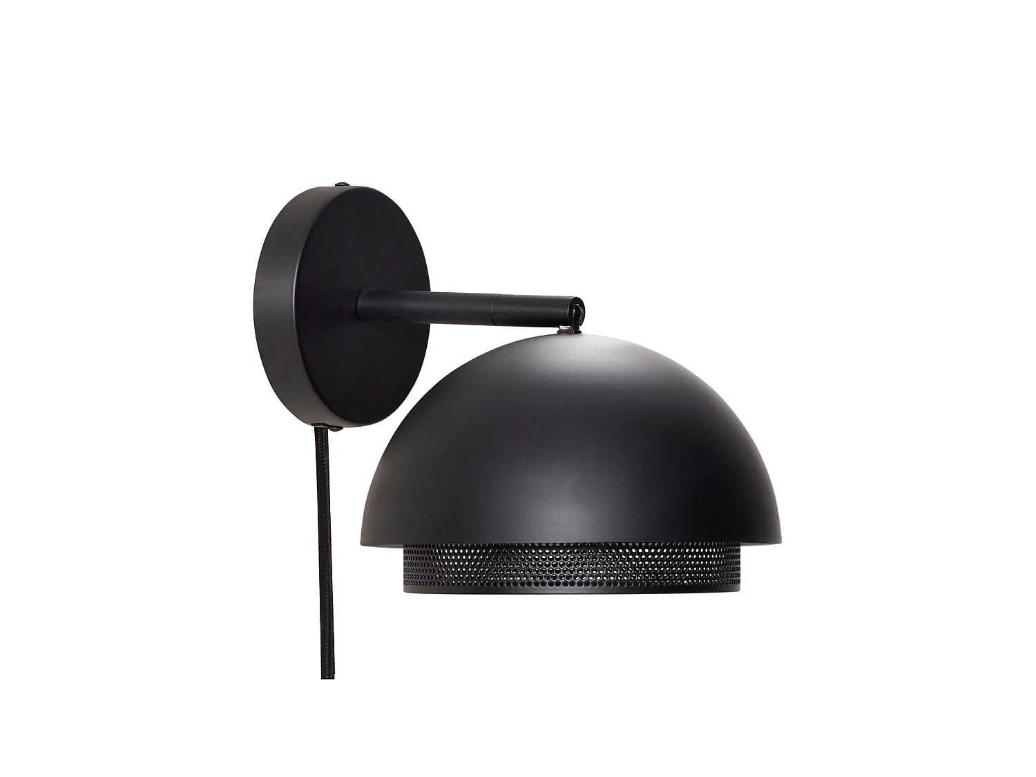Hübsch Lampada da Parete Nera EDGE