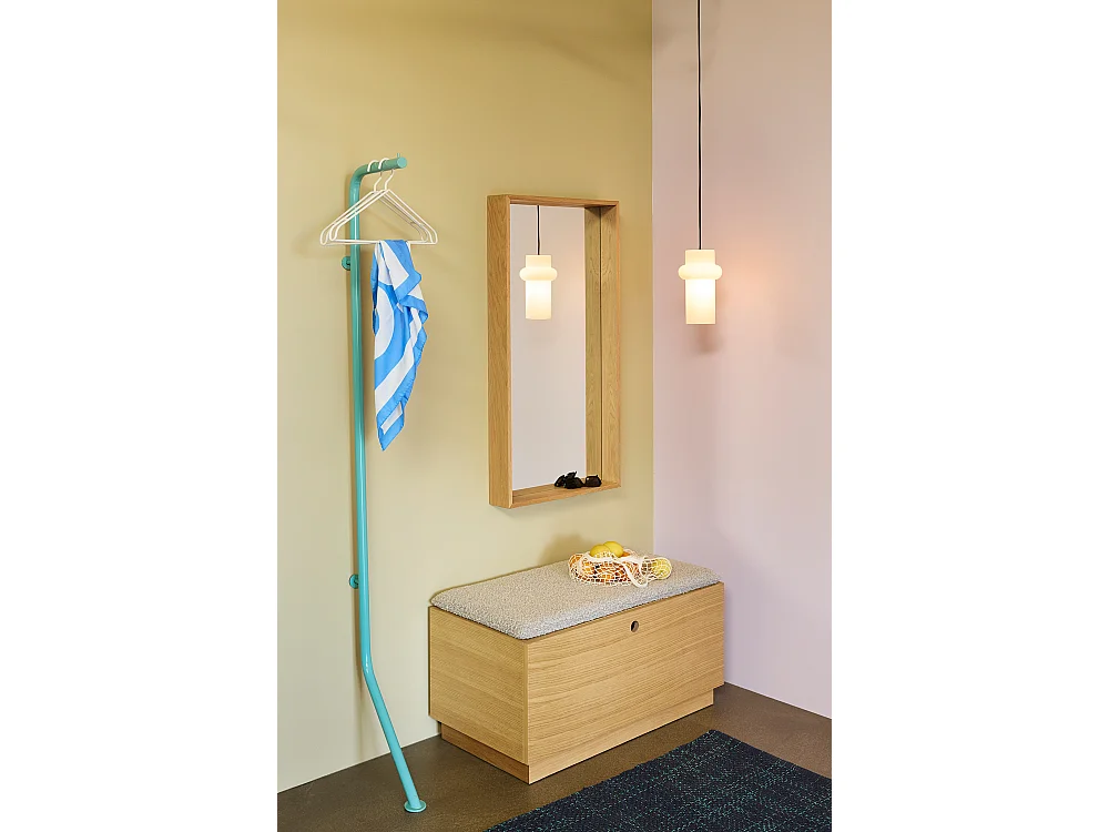 Hübsch Porte-manteau Rack Bleu BEND