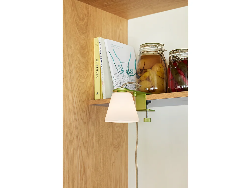 Hübsch Applique Murale Verre Métallique Vert LURE