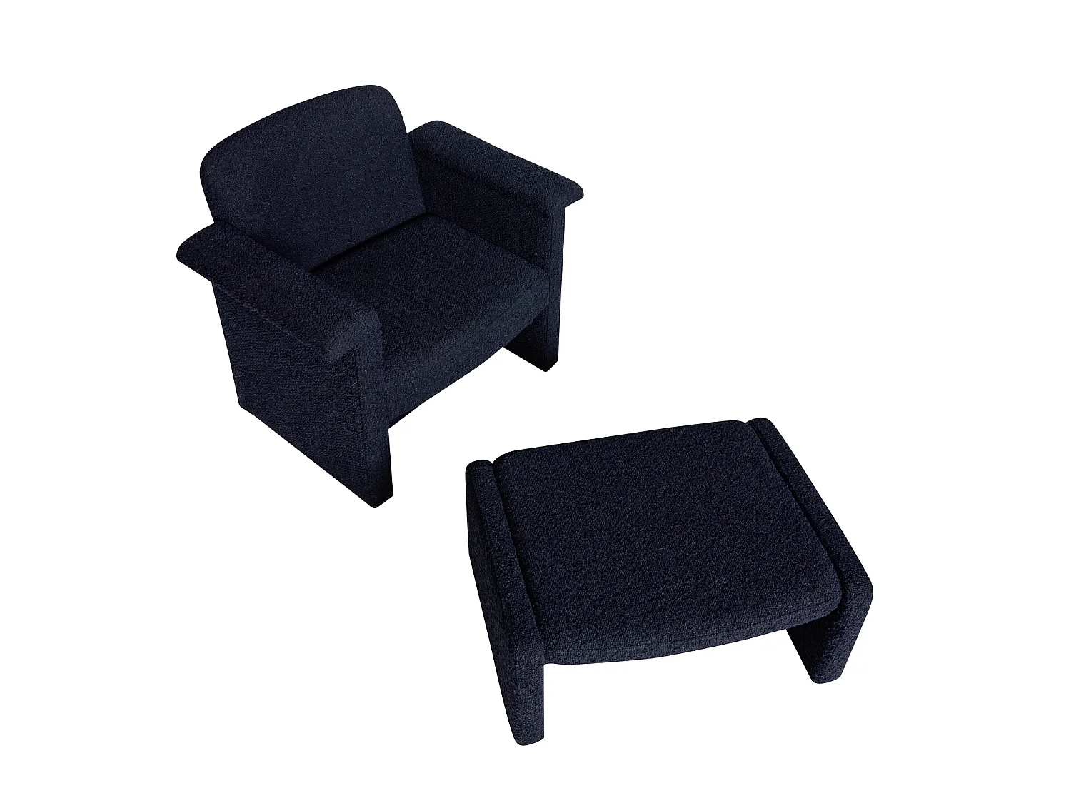 Hübsch Fauteuil lounge  Dark Blue SOFTY
