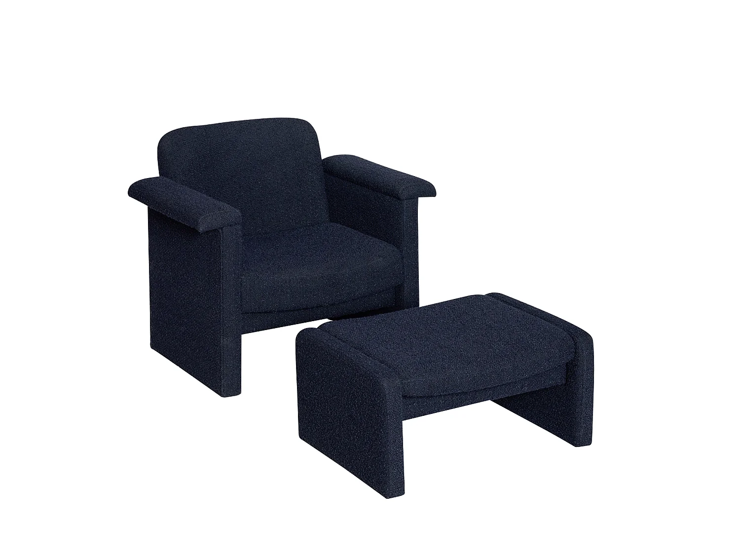 Hübsch Fauteuil lounge  Dark Blue SOFTY
