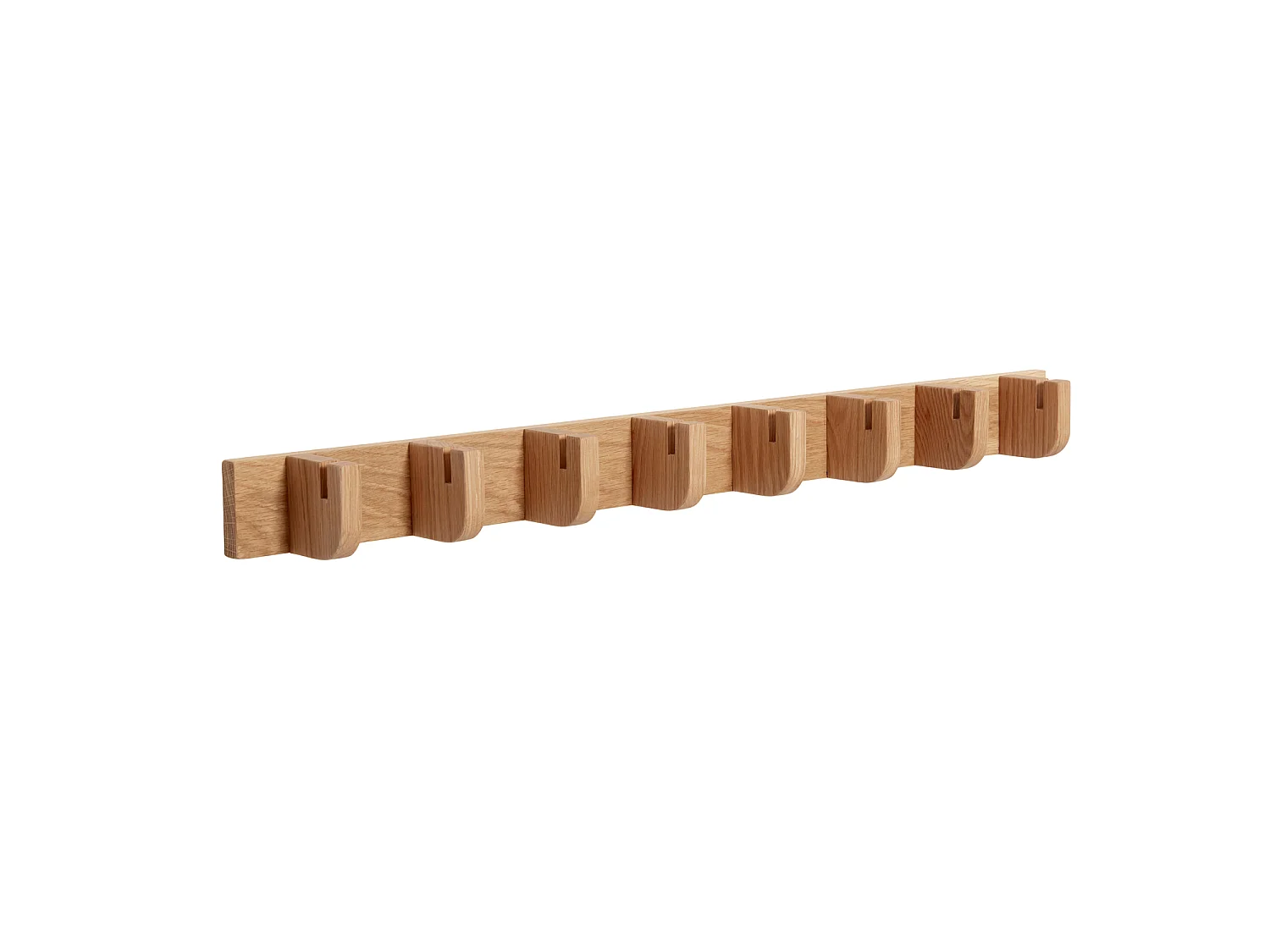 Hübsch Porte-manteaux 8 Crochets Large Bois Naturel NOMAD