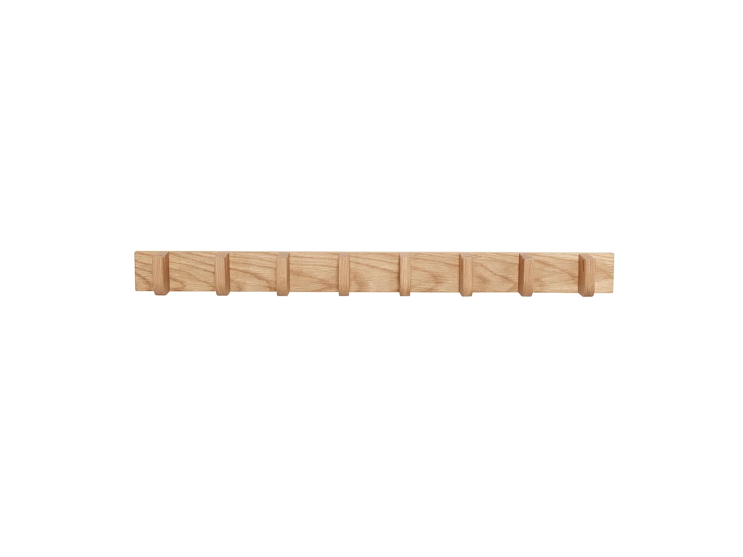 Hübsch Porte-manteaux 8 Crochets Large Bois Naturel NOMAD