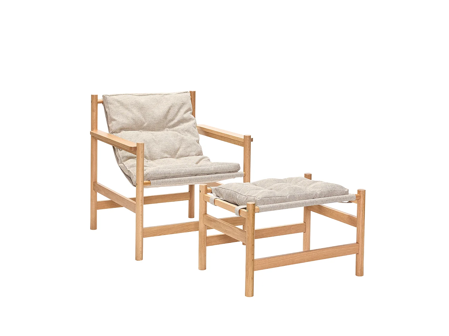 Hübsch Fauteuil Heritage Natural Beige Oak