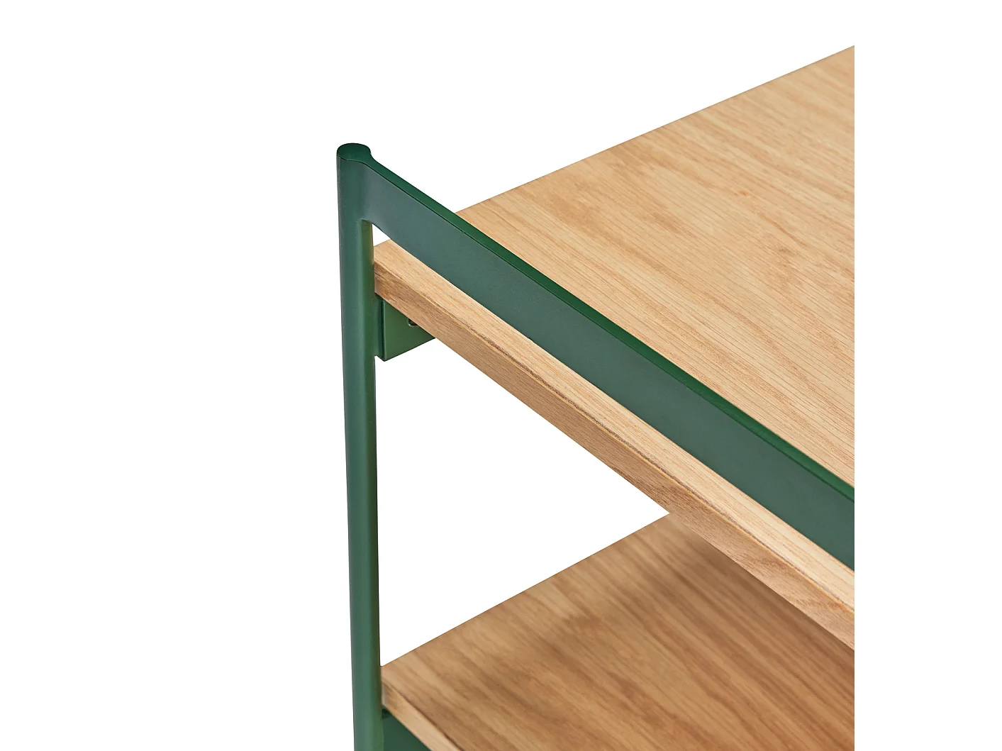 Hübsch Table d'Appoint Jaunty  Green/Natural Chêne