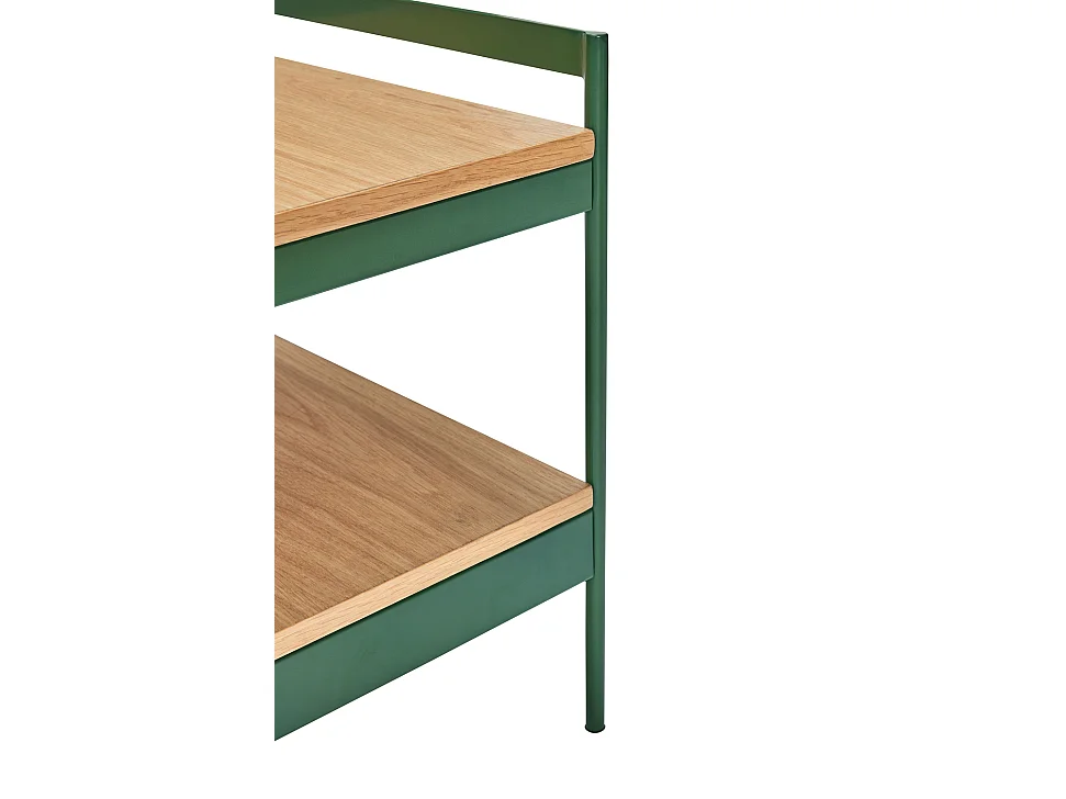 Hübsch Table d'Appoint Jaunty  Green/Natural Chêne