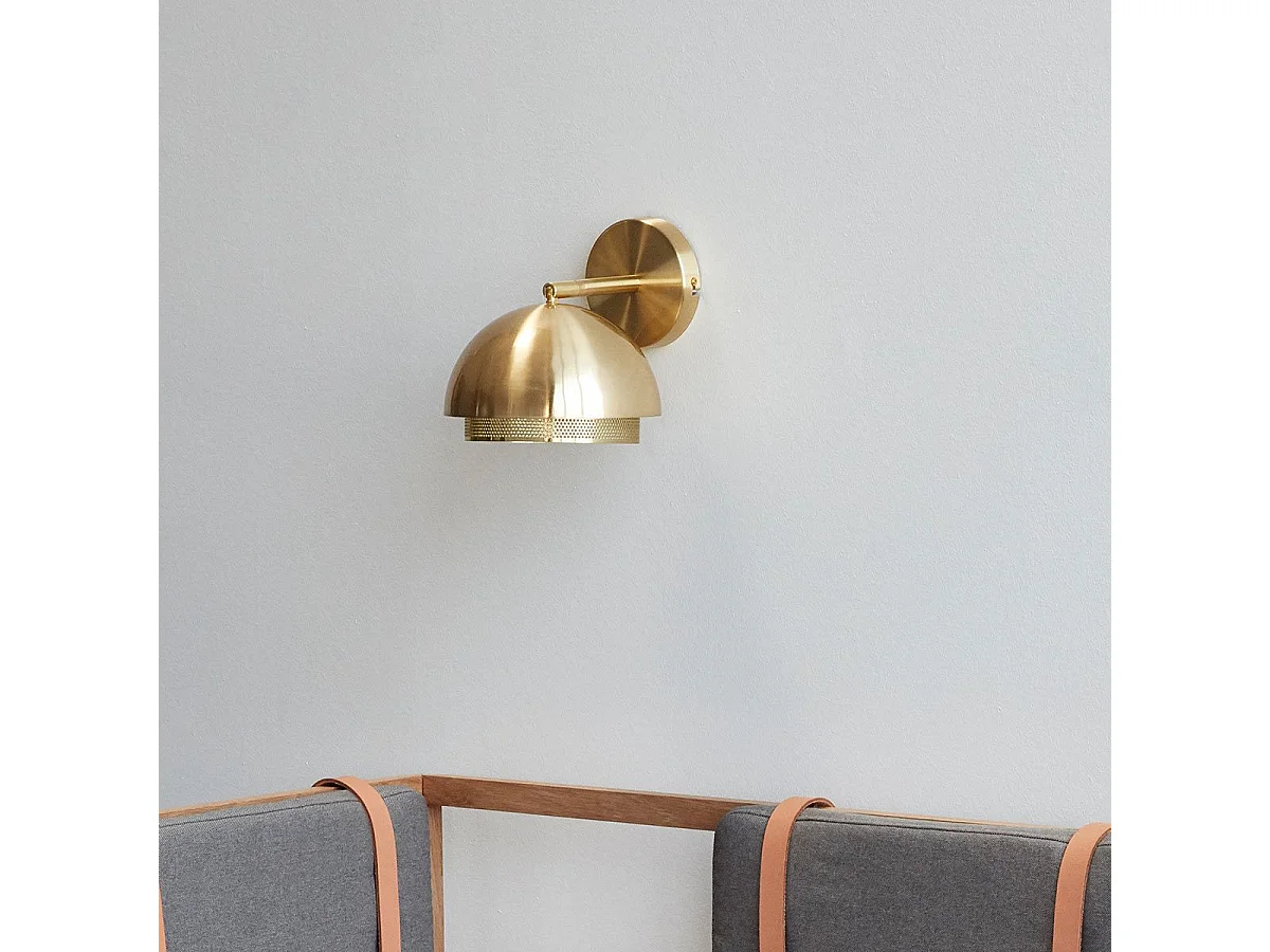 Luce murale metallica