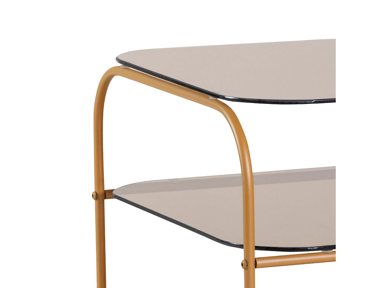 Hübsch Table d'appoint Verre Ambre ECHO