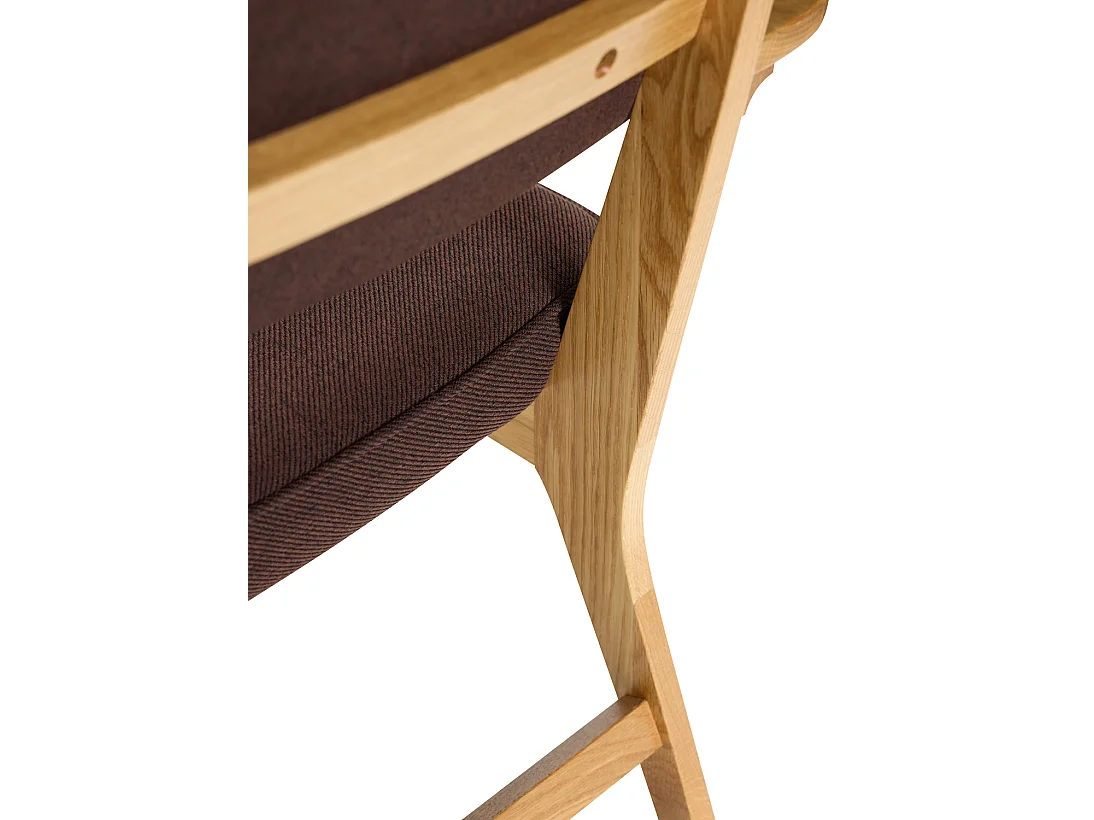 Hübsch Fauteuil Haze Chêne Brun foncé
