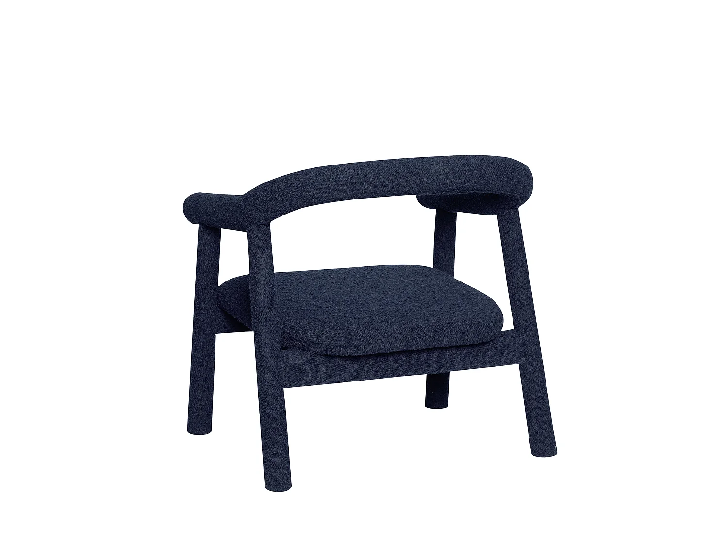 Hübsch Fauteuil lounge Dark Blue OULI