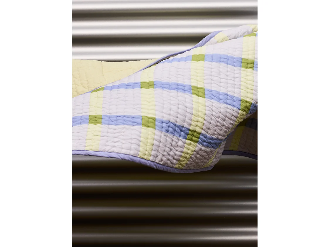Hübsch Plaid Algodão Amarelo TENTO