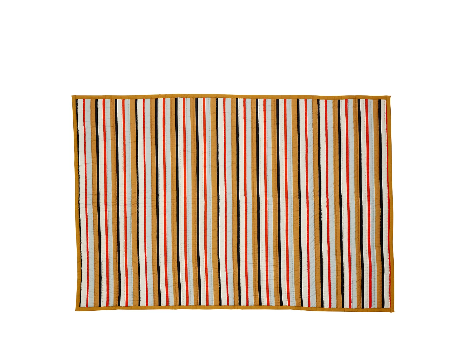 Hübsch Plaid Rayé Cotton Ochre/Multicolour PAVILION