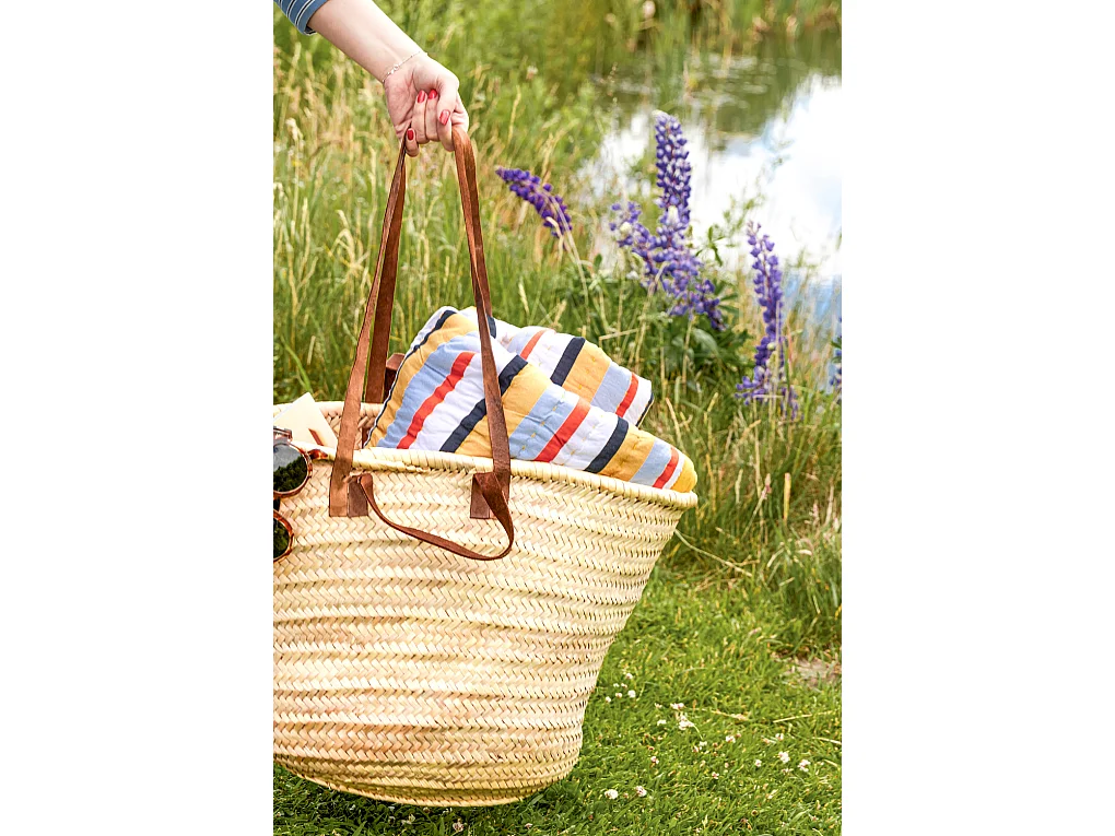 Hübsch Plaid Rayé Cotton Ochre/Multicolour PAVILION