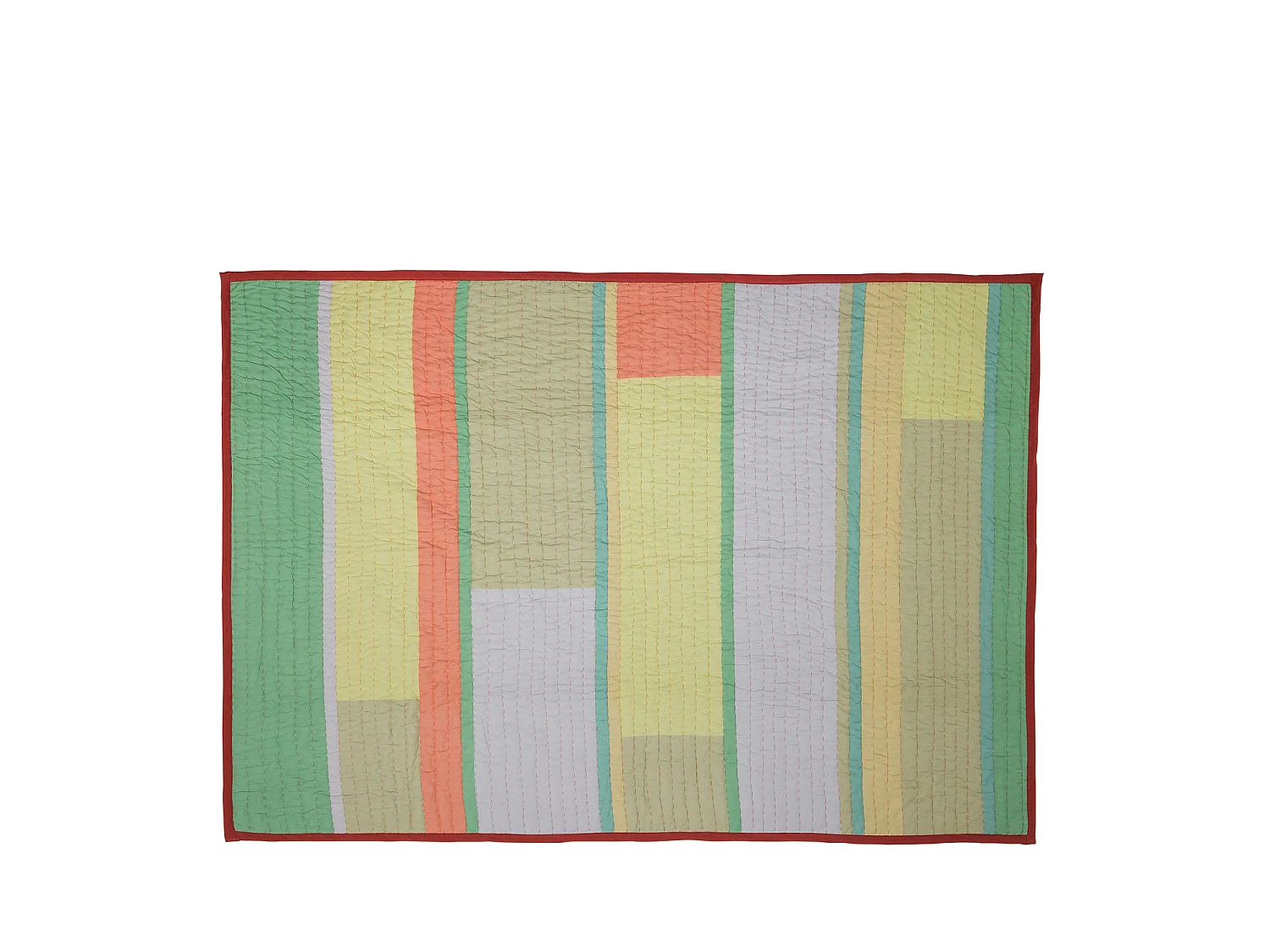 Hübsch Plaid Block Coral/Multicolour PAVILION