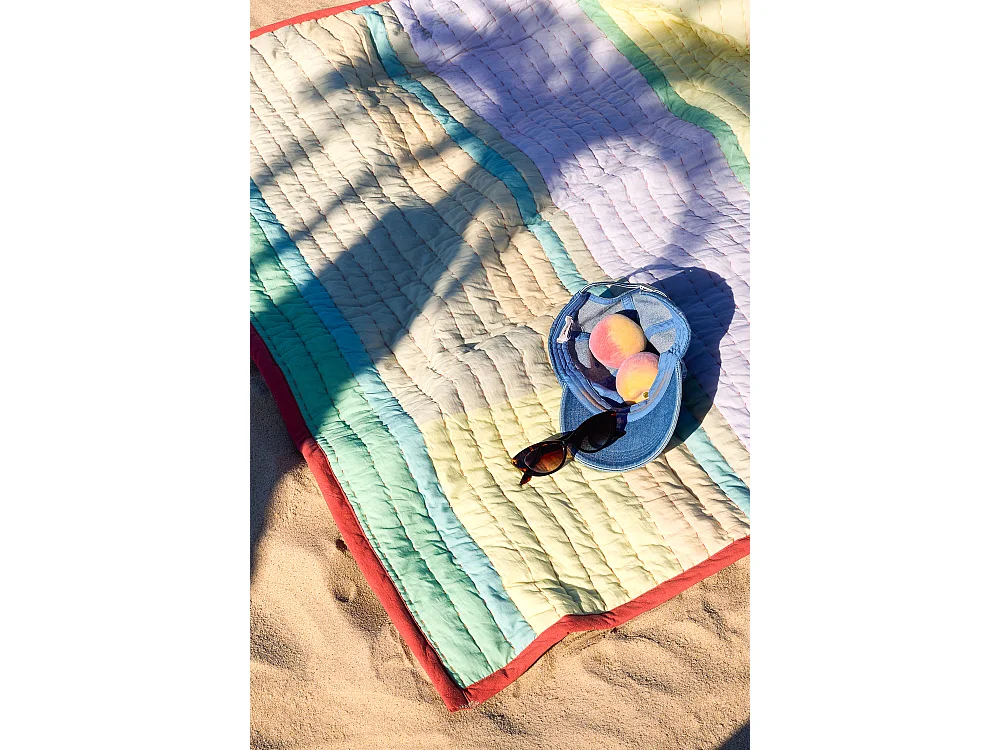 Hübsch Plaid Block Coral/Multicolour PAVILION