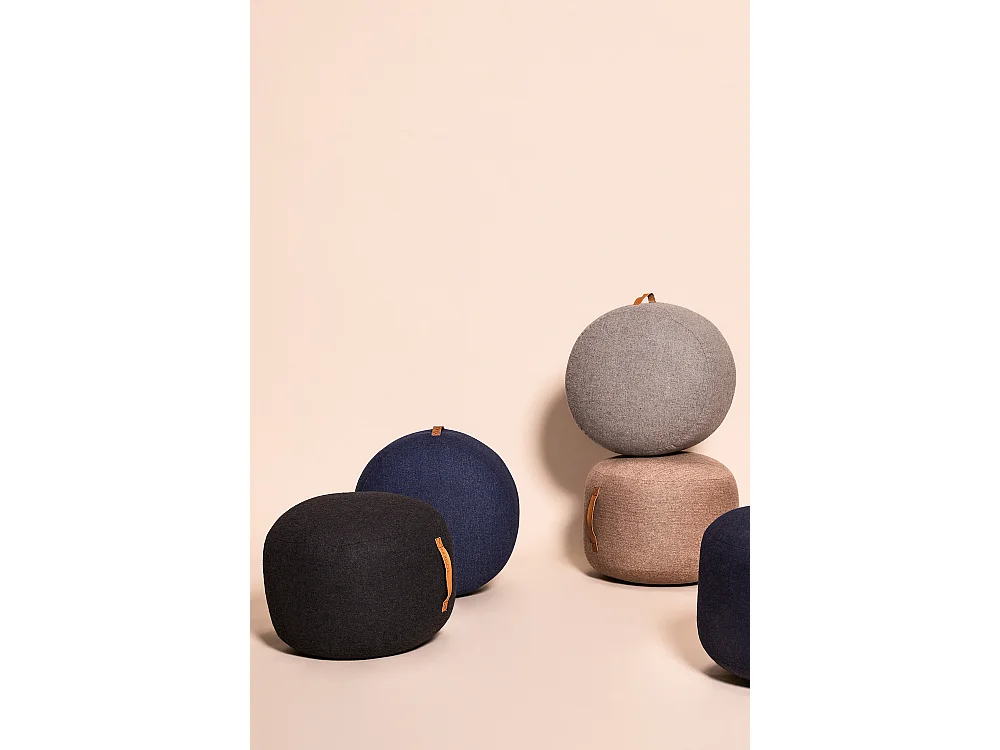 Hübsch Puff Ø50 Madeira Castanha MOCHI