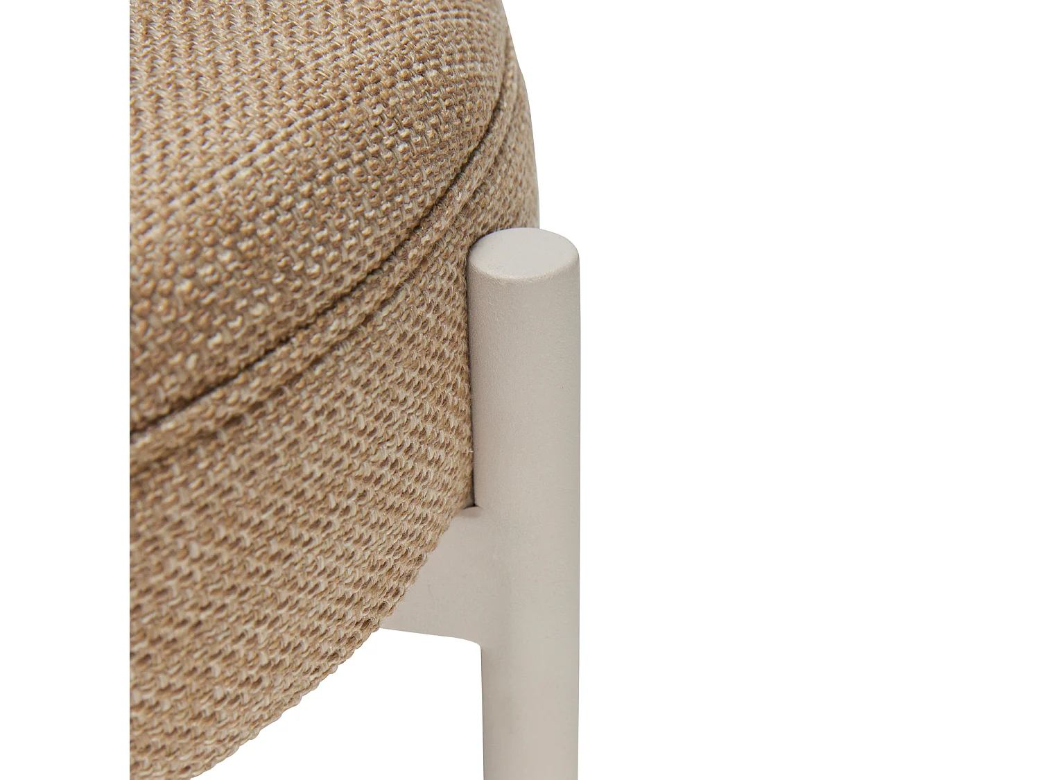 Hübsch Sgabello Silo Beige Acrilico