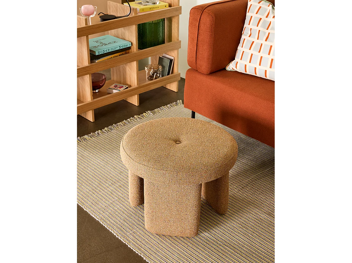 Hübsch Pouffe Ochre ROCCO