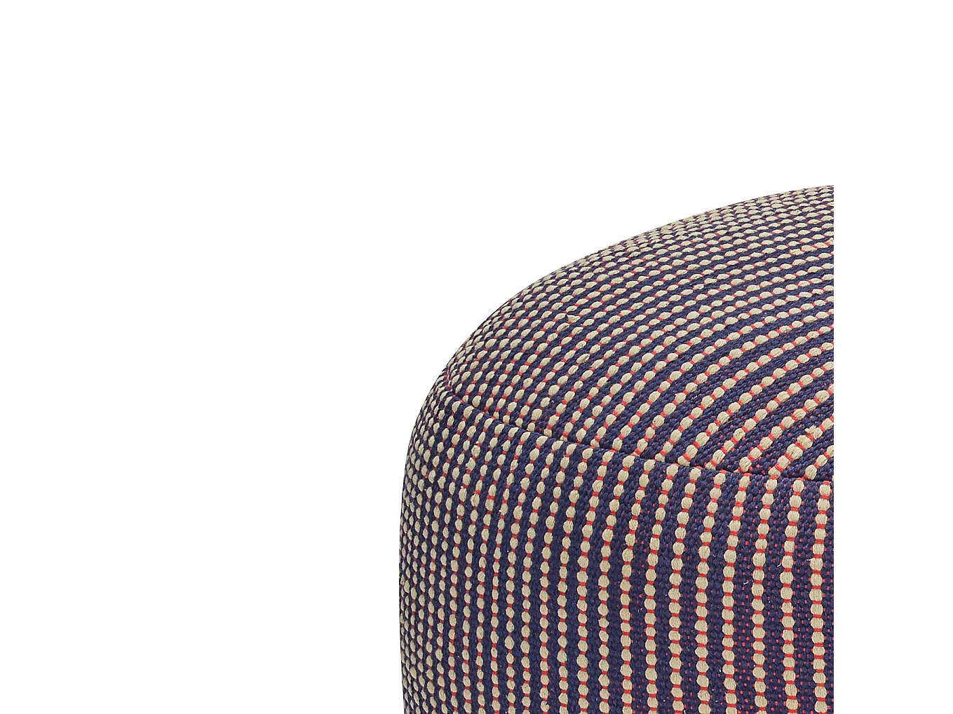 Hübsch Pouf Cotton Bleu/Multicolore MOCHI