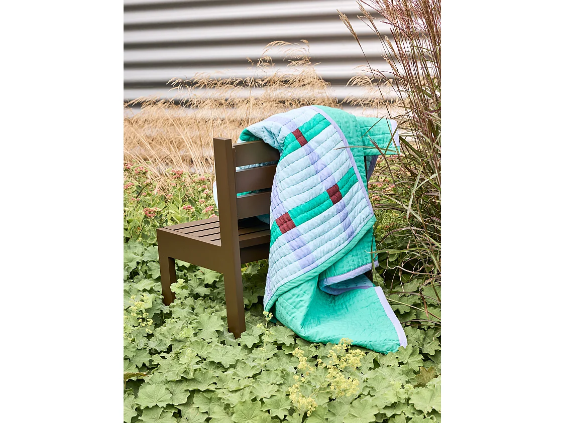 Hübsch Plaid Algodão Verde TENTO