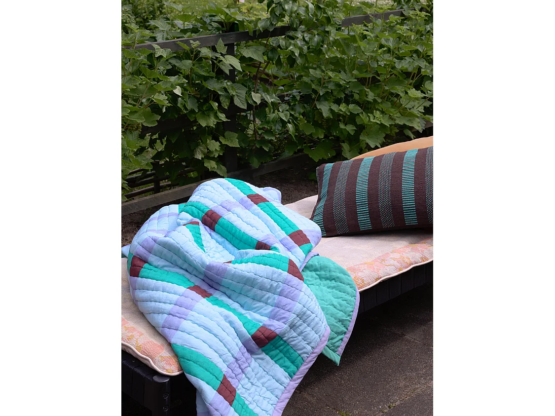 Hübsch Plaid Algodão Verde TENTO