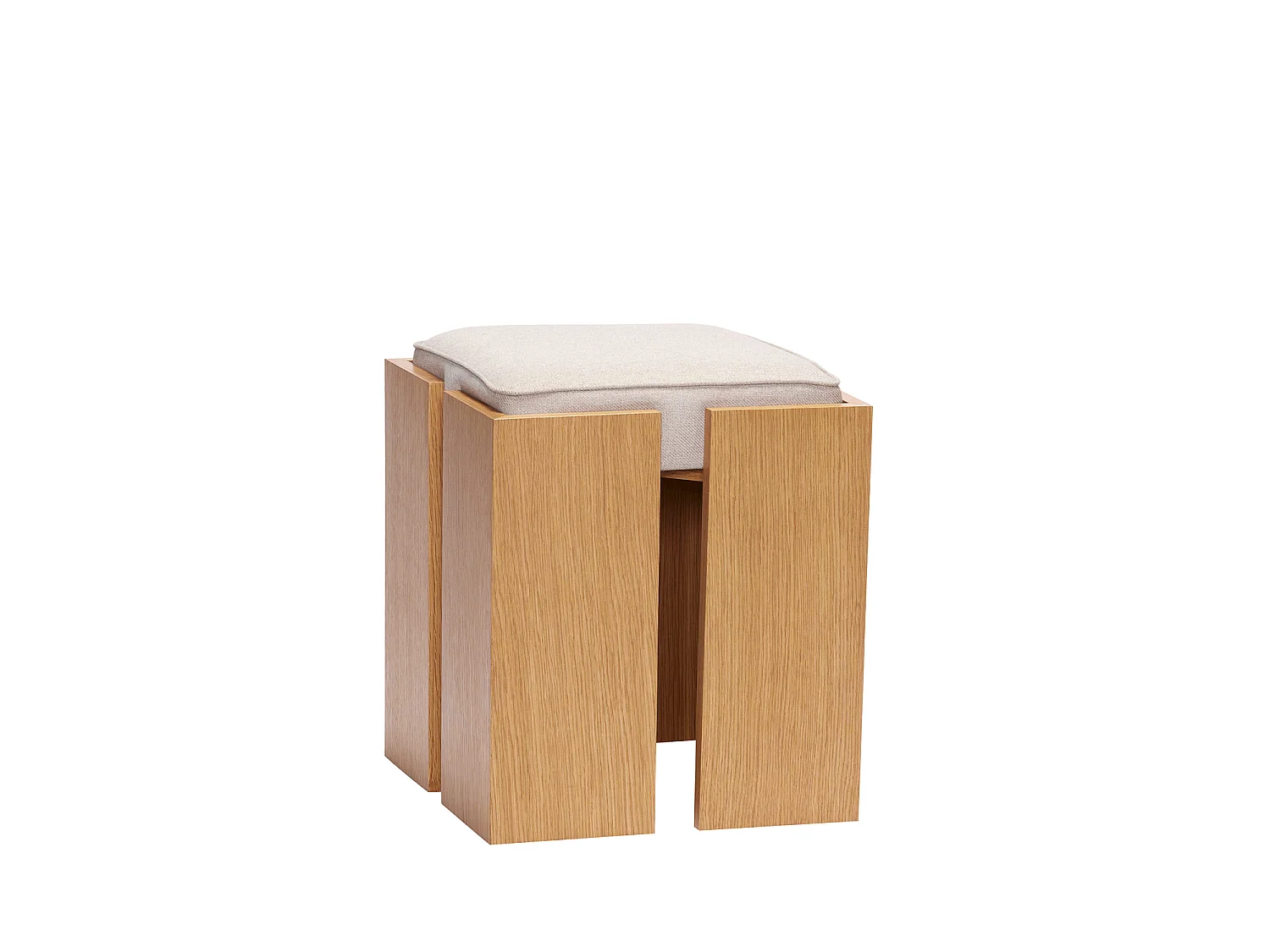 Hübsch Tabouret Sand Naturel FORMA