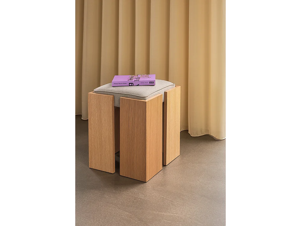 Hübsch Tabouret Sand Naturel FORMA