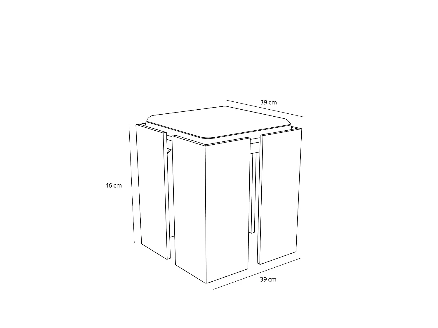 Hübsch Tabouret Sand Naturel FORMA