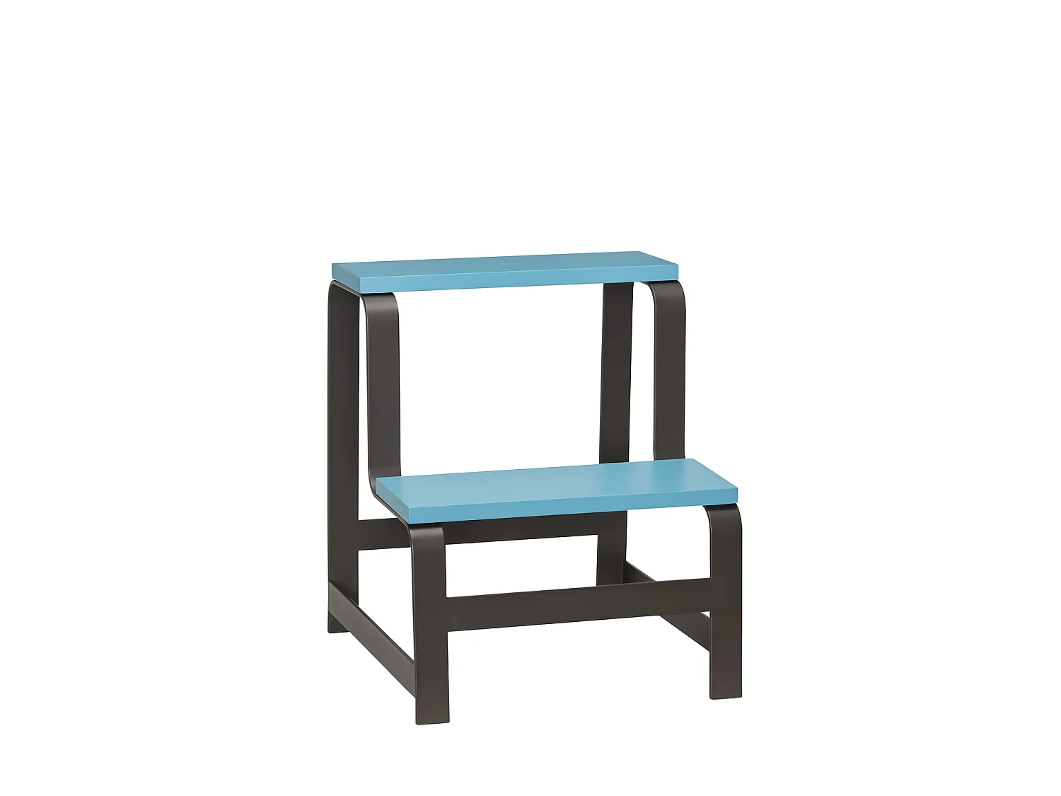 Hübsch Tabouret Step Bois Bleu/Marron STEP