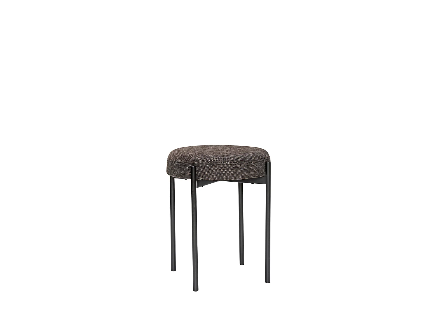 Hübsch Sgabello Silo Poliestere Nero