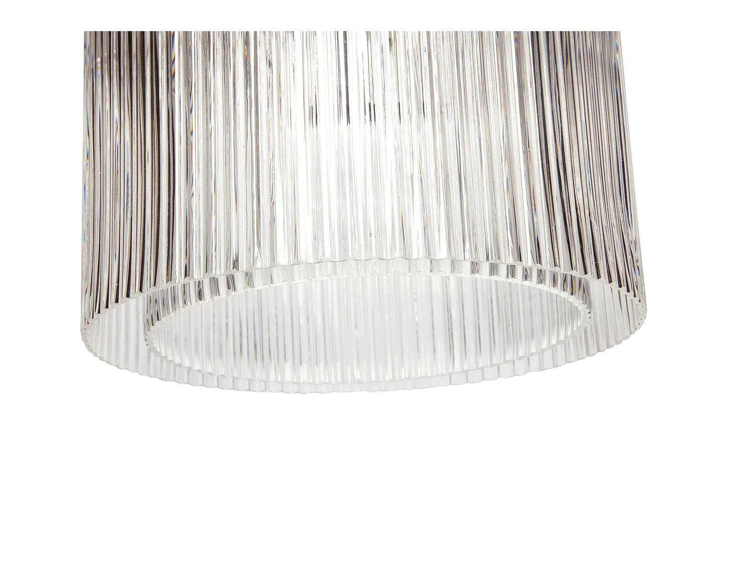 Hübsch Candeeiro Suspenso Large Vidro Clear RIPPLE