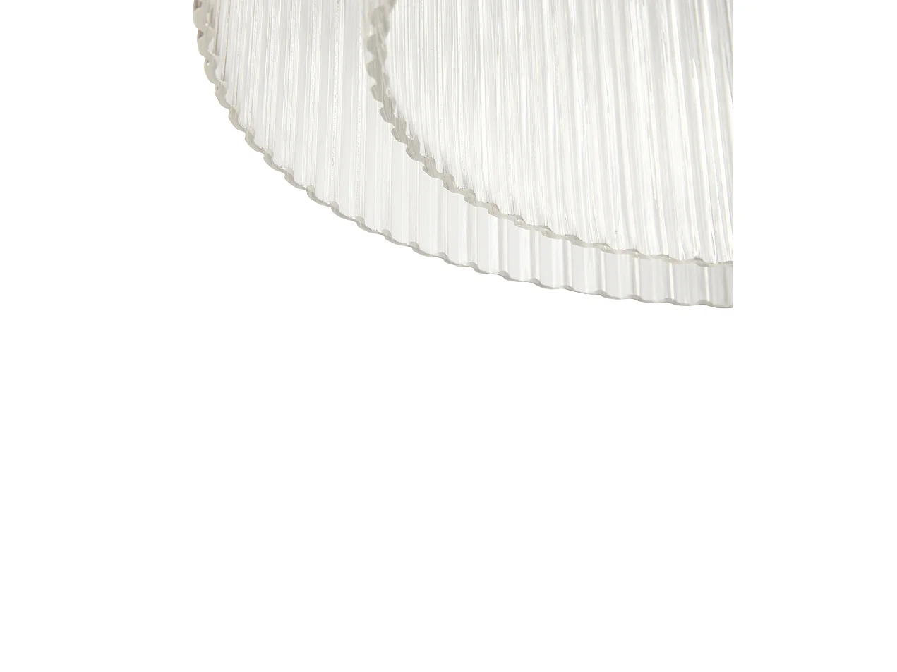 Hübsch Candeeiro Suspenso Large Vidro Clear RIPPLE