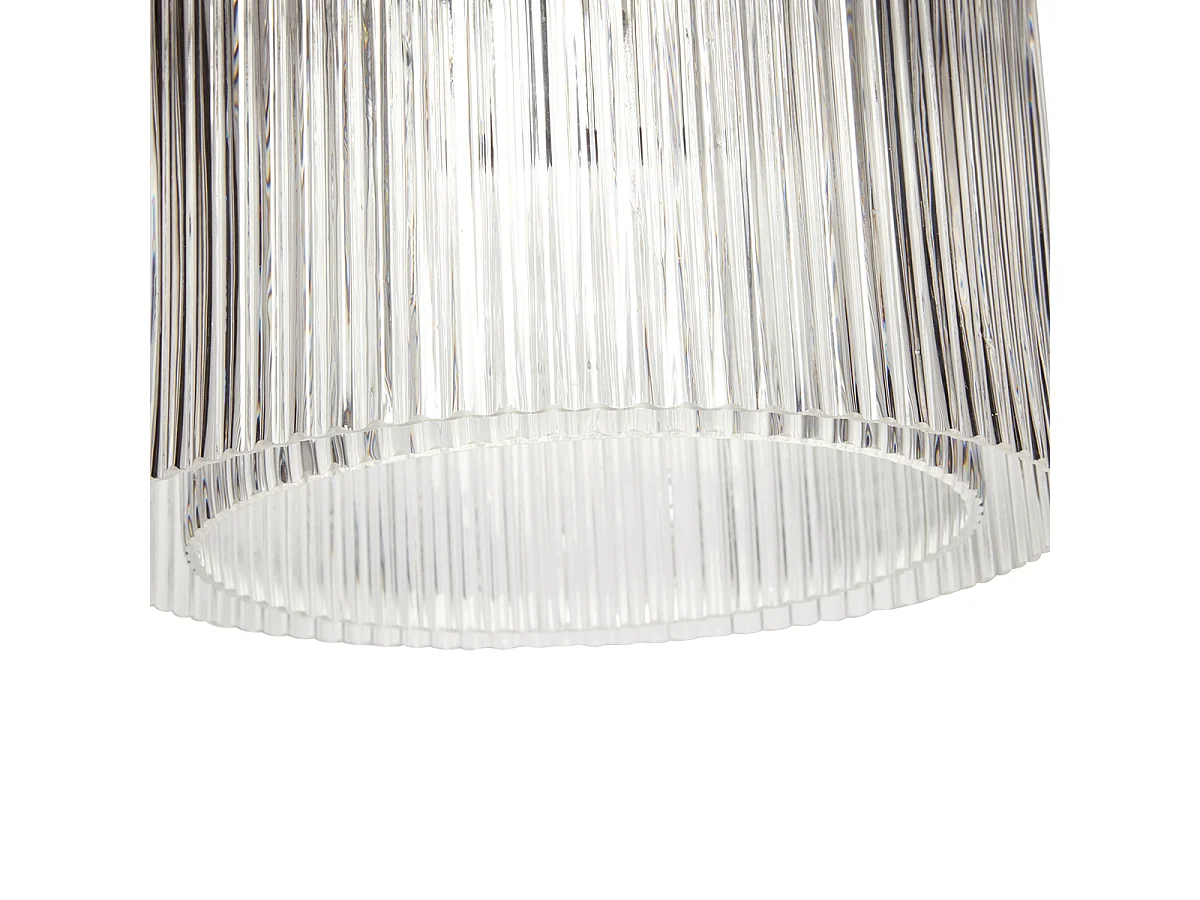 Hübsch Candeeiro Suspenso Large Vidro Clear RIPPLE