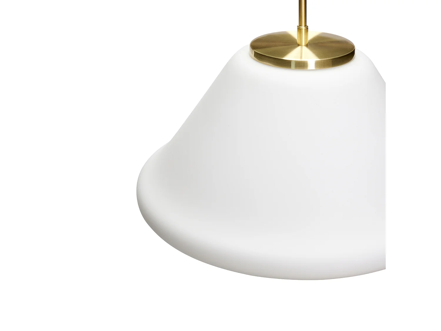 Hübsch Suspension Triangulaire Verre Blanc MUSE