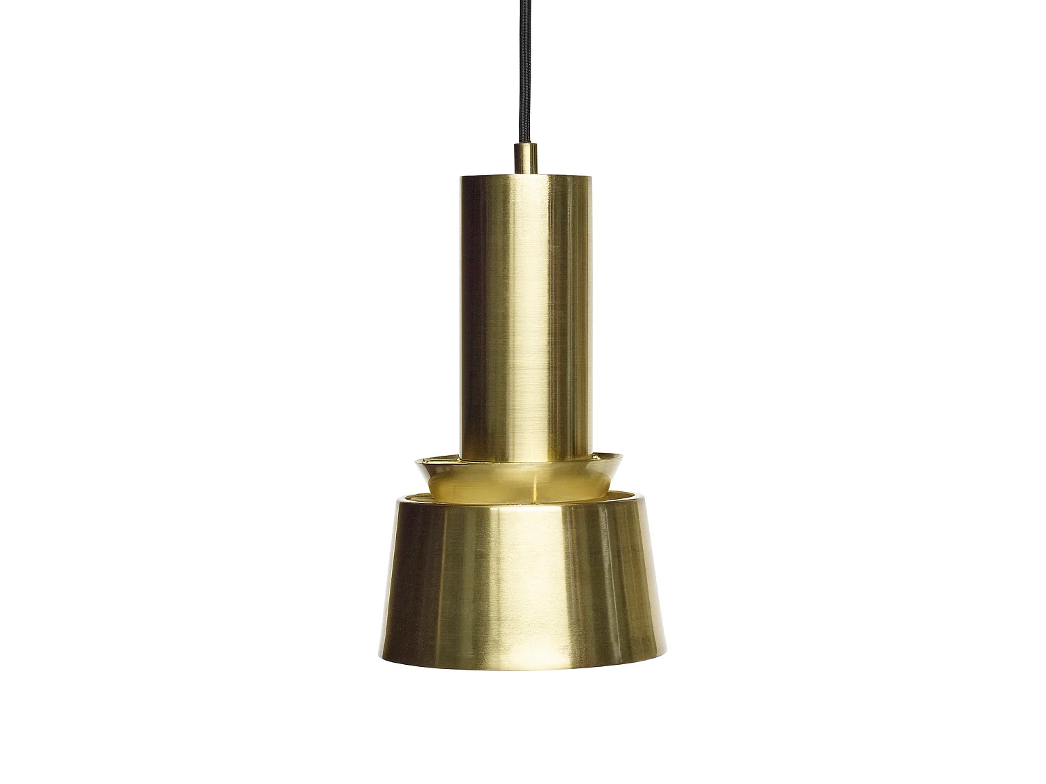 Hübsch Candeeiro Suspenso Lanterna Ferro Brass MONO
