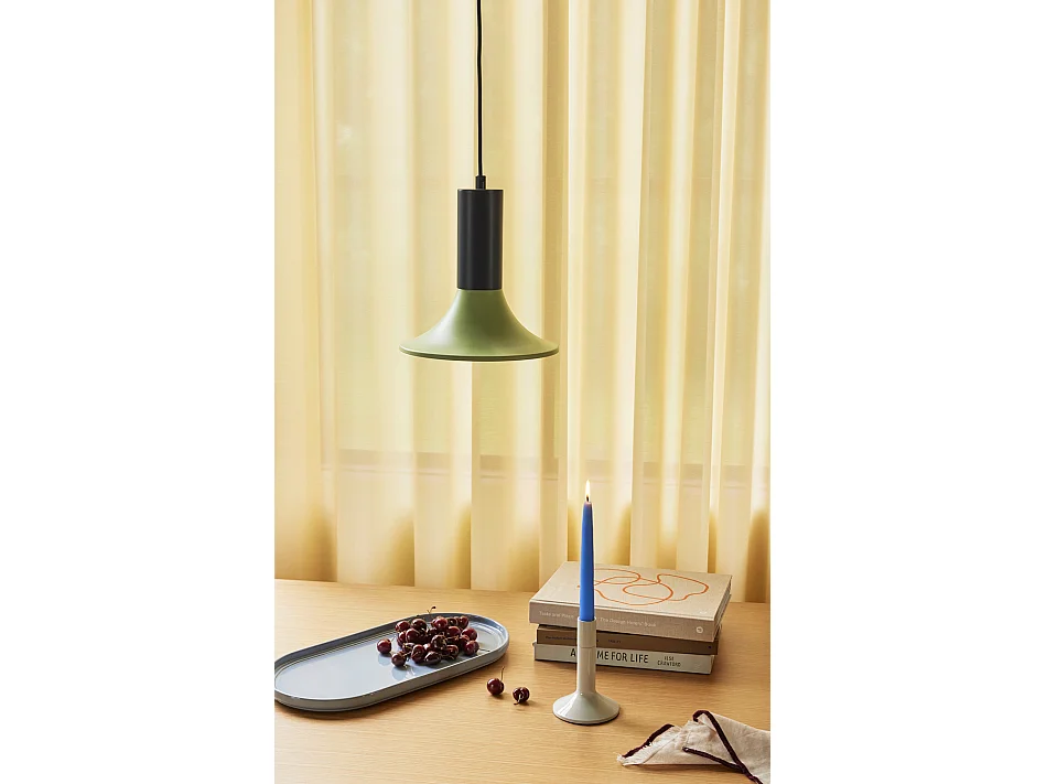 Hübsch Suspension Luminaire Métal Bleu Vert LUMINARY