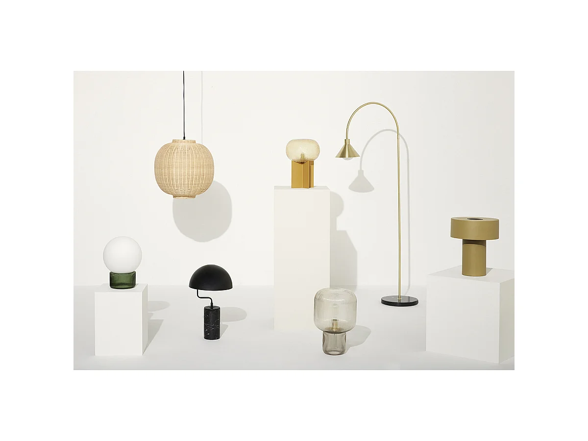 Hübsch Suspension Rond Naturel CHAND