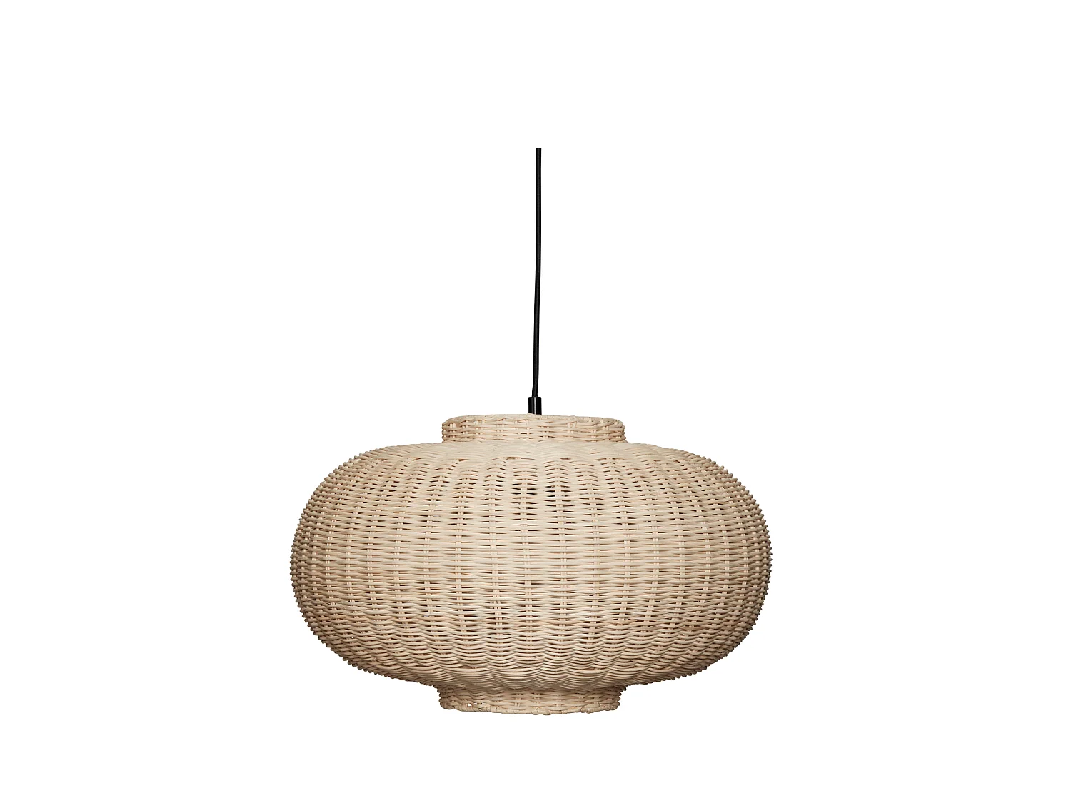 Hübsch Suspension Ellipse Rattan Natural CHAND