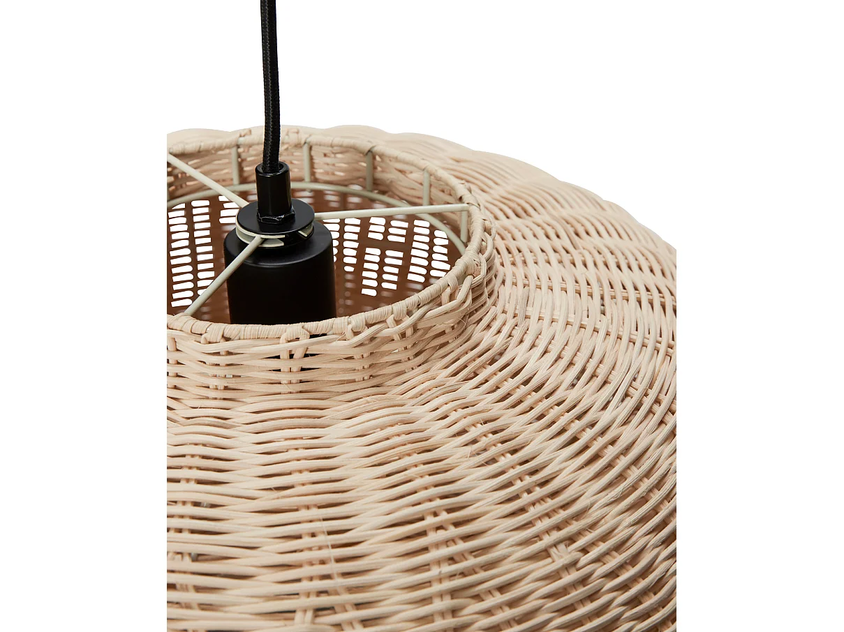 Hübsch Suspension Ellipse Rattan Natural CHAND