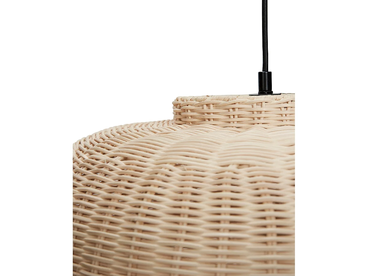 Hübsch Suspension Ellipse Rattan Natural CHAND