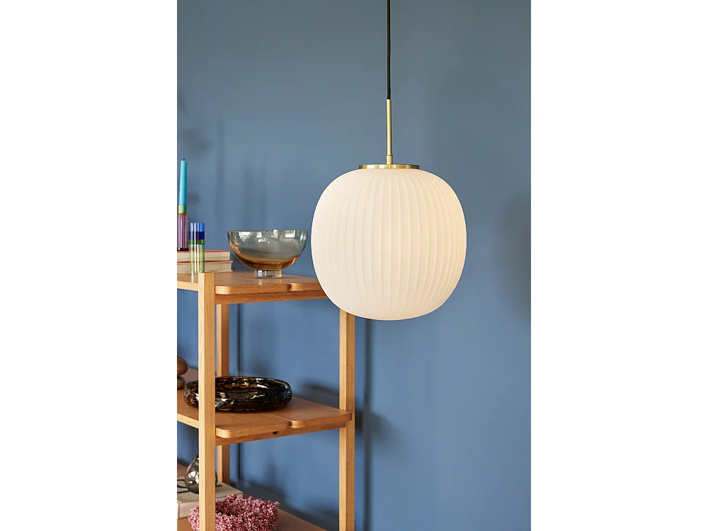 Hübsch Candeeiro Suspenso Ø32 Vidro Branco SERENE