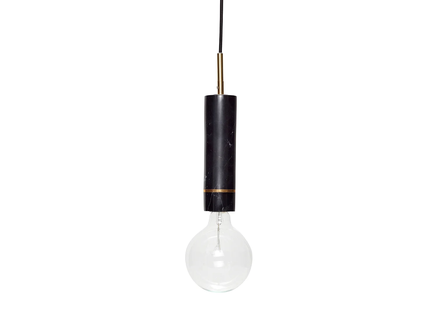 Hübsch Candeeiro Suspenso Mármore Preto ELEGANT