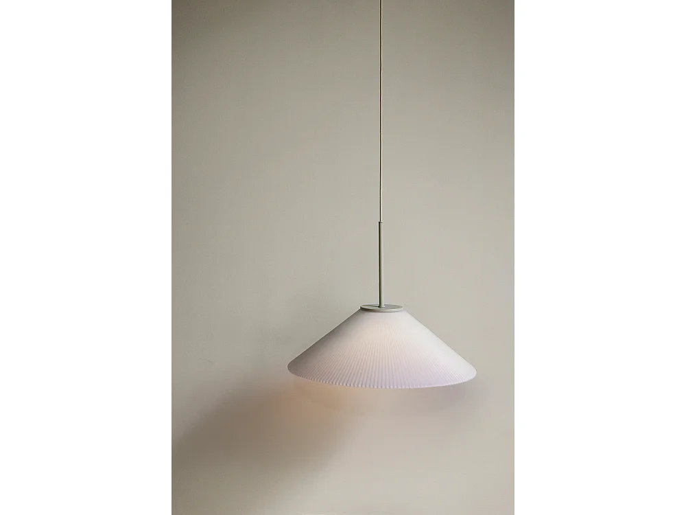 Hübsch Suspension Verre Blanc/Sable SOLID