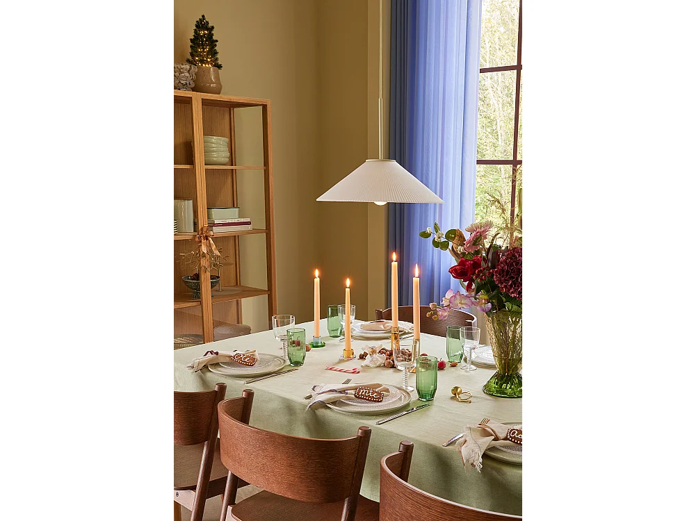 Hübsch Suspension Verre Blanc/Sable SOLID