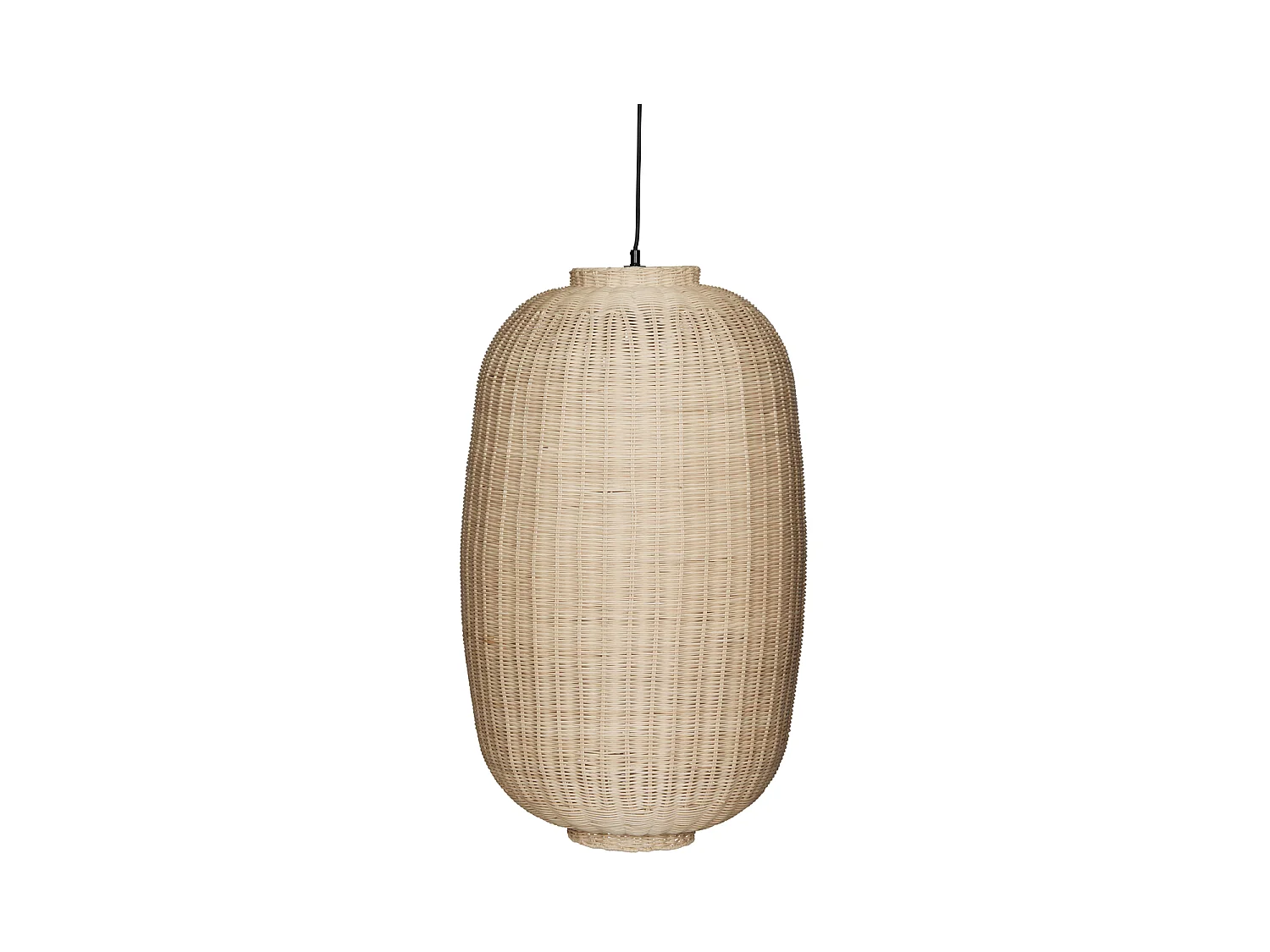 Hübsch Suspension Ovale Rattan Natural CHAND
