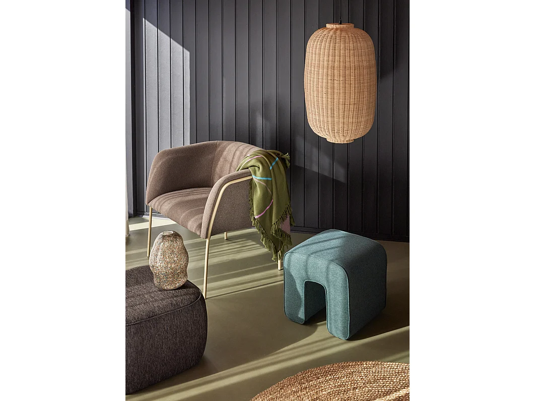 Hübsch Suspension Ovale Rattan Natural CHAND