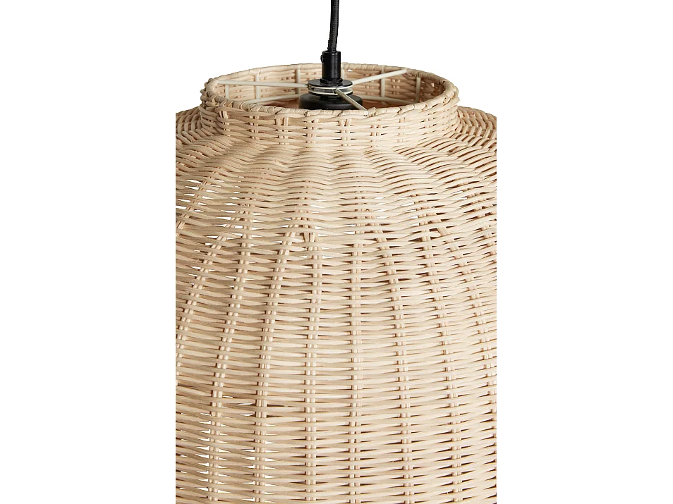 Hübsch Suspension Ovale Rattan Natural CHAND