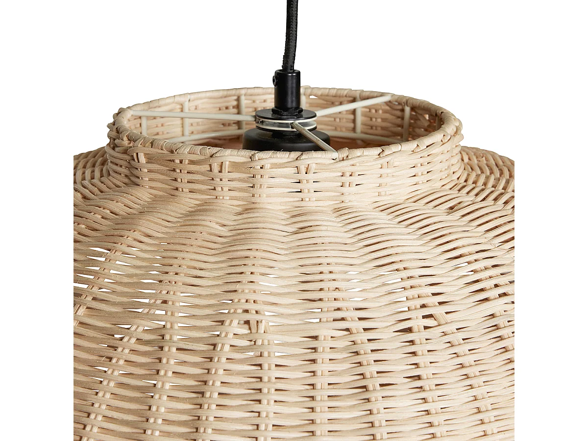 Hübsch Suspension Ovale Rattan Natural CHAND