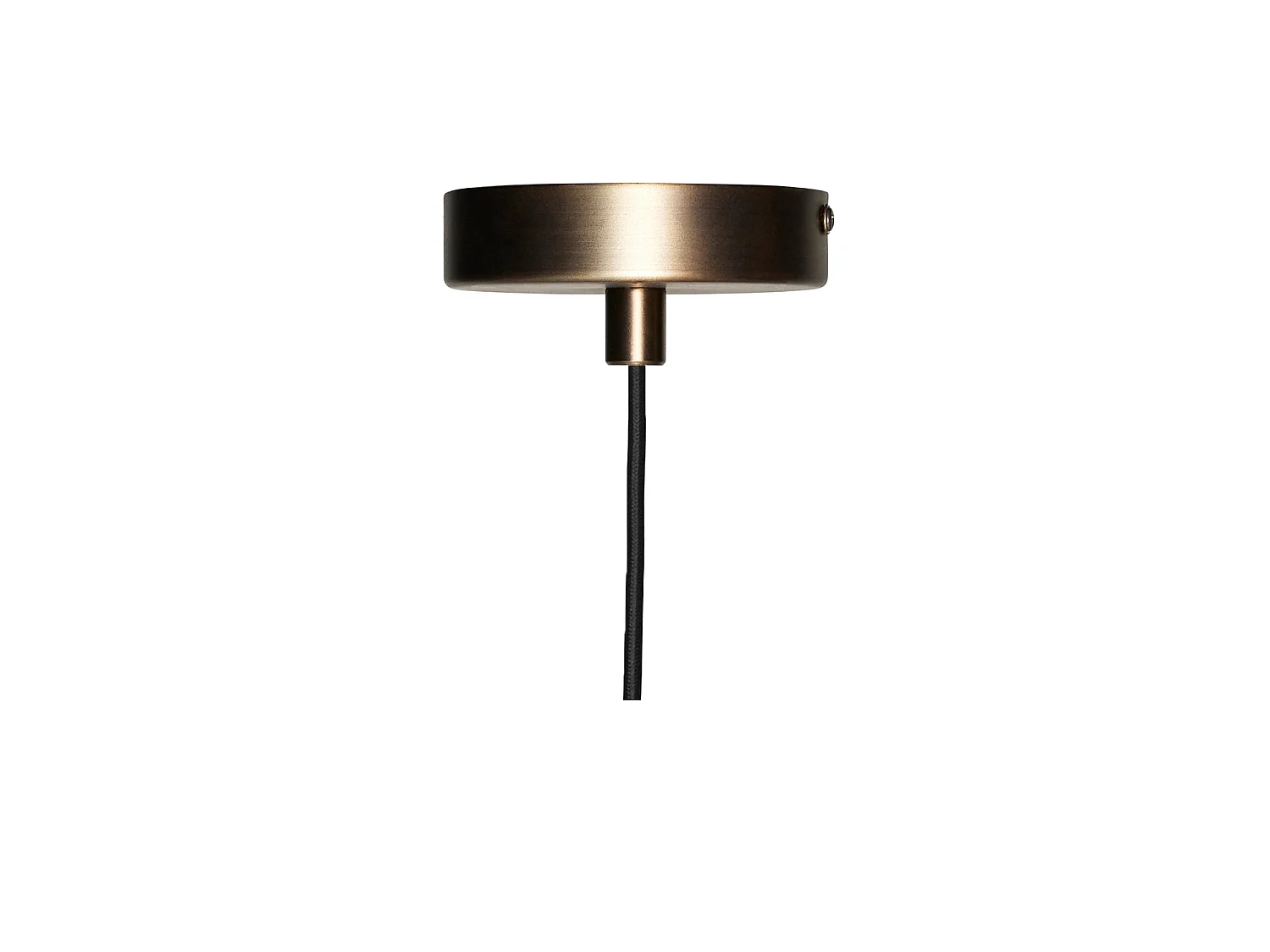 Hübsch Suspension  Contrast Laiton brossé Verre blanc