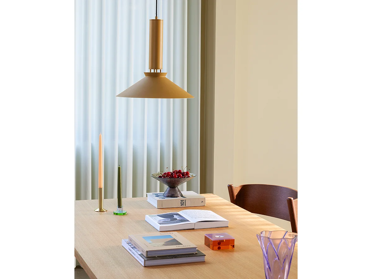 Hübsch Suspension Aluminium Ambre CONEY